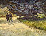 Couple in the Park,Arles by Vincent van Gogh